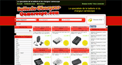 Desktop Screenshot of batterie-chargeur-camescope.com